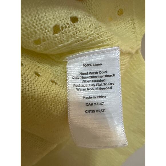 Haven Well Within Knit Linen Lightweight Coastal Sweater Top Boho Beach Small - Picture 3 of 5